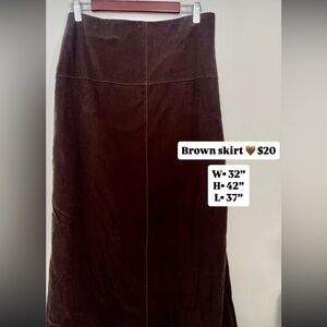 Elegant Brown Skirt